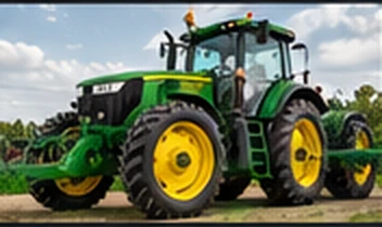 Illustrative tractors, combines and irrigation engines