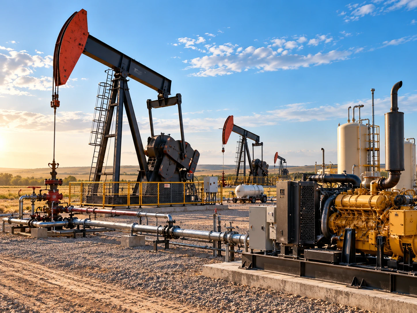 Illustrative oilfield power units and support engines